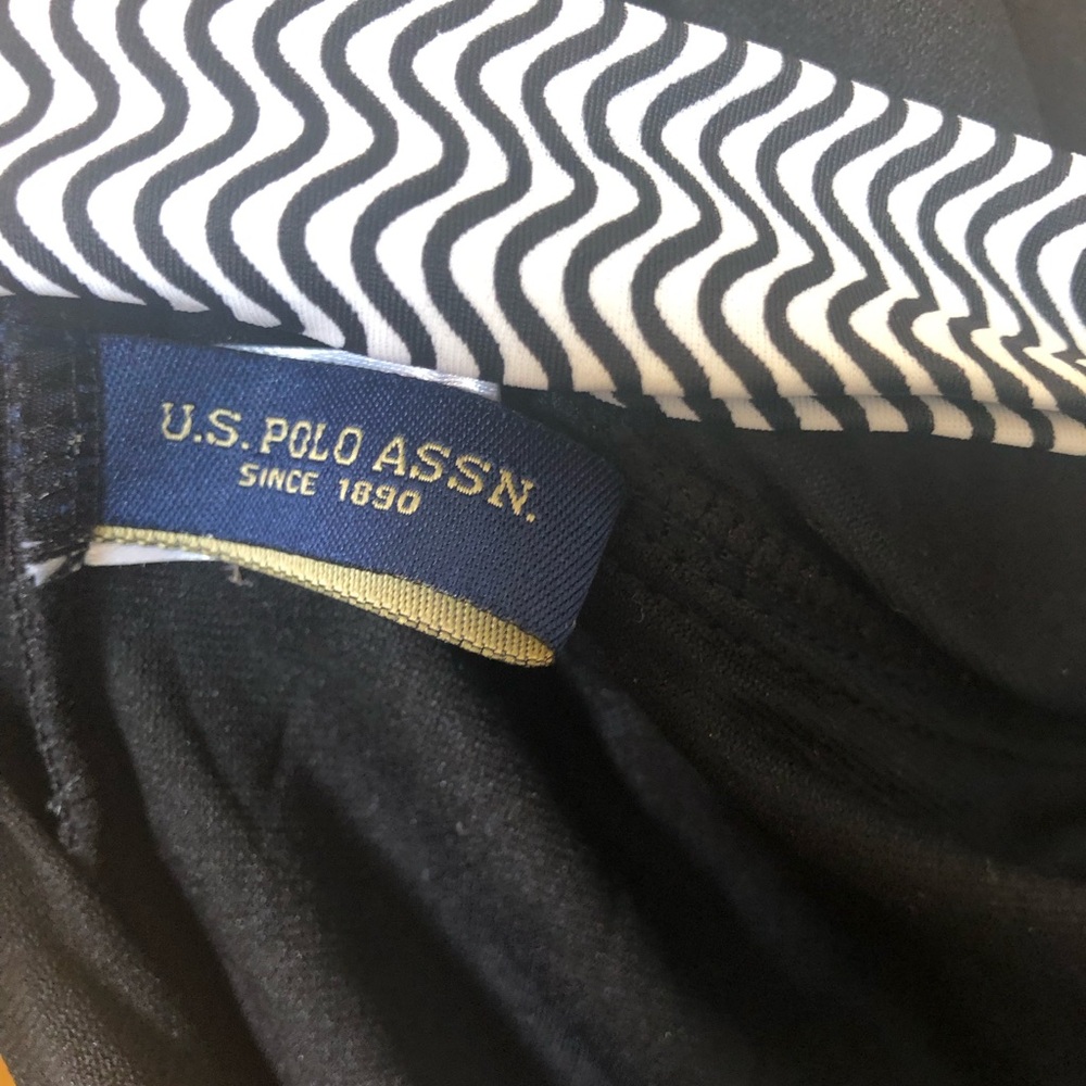 U.S. Polo Assn. Black One-Piece Swimsuit - Picture 4 of 6